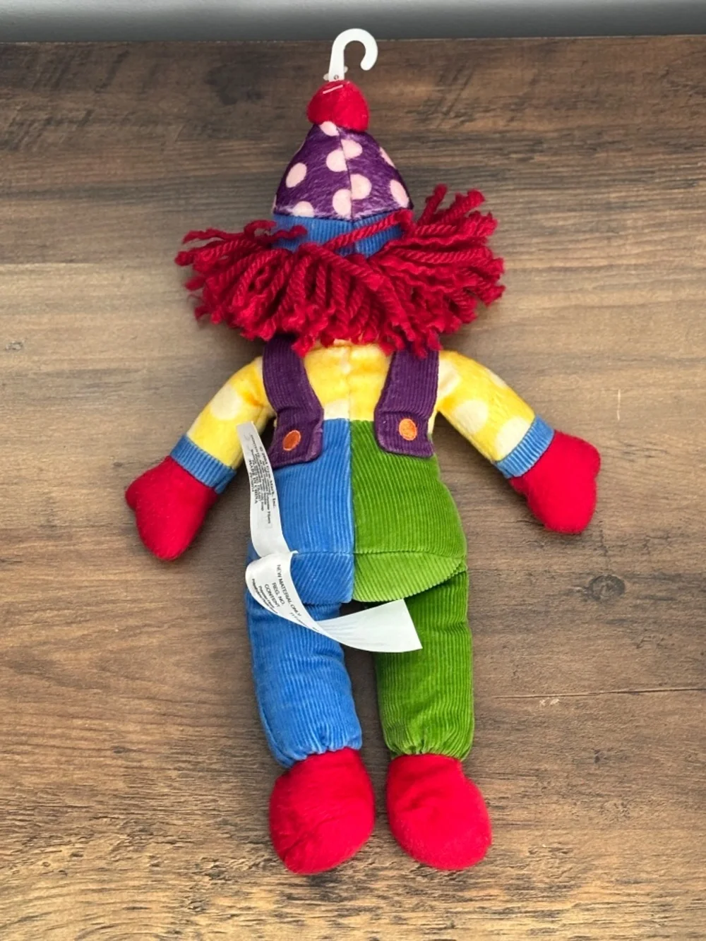VINTAGE Gymboree Gymbo Clown Plush Doll Stuffed Toy 2004 Laughing SOUND WORKS